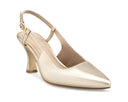 Lea - Zapatillas de Piel Champagne, vista 2
