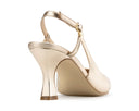 Lea - Zapatillas de Piel Champagne, vista 4
