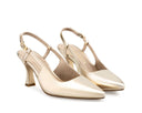 Lea - Zapatillas de Piel Champagne, vista 5