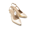 Lea - Zapatillas de Piel Champagne, vista 6