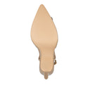 Leslie zapatilla de piel charol beige - vista 6