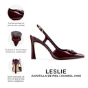 Infografía Leslie charol vino - detalles y medidas
