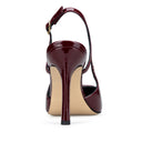 Leslie zapatilla de piel charol vino - vista 3