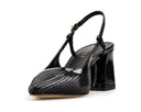 Liliana - Zapatillas de Piel Negras, vista 3