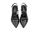 Liliana - Zapatillas de Piel Negras, vista 7