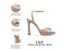 Lily - Tacones de Piel Beige, infografía