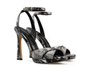 Lily - Tacones de Piel Biak Negros con Blanco, vista 5