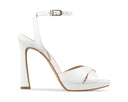 Lily - Tacones de Piel Blancos, vista 1