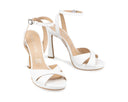 Lily - Tacones de Piel Blancos, vista 6