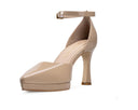 Linda - Zapatillas de Piel Beige, vista 3