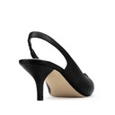 Lisa zapatilla de tacón negro con blanco - vista 4