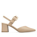 Lizeth zapatillas de piel beige - vista 1