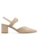 Lizeth zapatillas de piel beige - vista 4