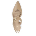 Lizeth zapatillas de piel beige - vista 6