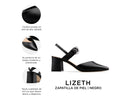 Lizeth - Zapatillas de Piel Negras, infografía