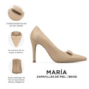 Infografía Maria beige - detalles y medidas