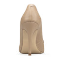 Maria zapatillas de piel beige - vista 3