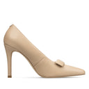 Maria zapatillas de piel beige - vista 4