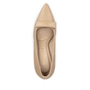 Maria zapatillas de piel beige - vista 5