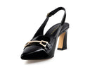 Mariana - Zapatillas de Piel Negras, vista 3