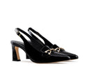 Mariana - Zapatillas de Piel Negras, vista 5