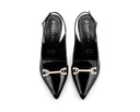 Mariana - Zapatillas de Piel Negras, vista 7