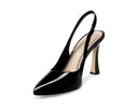 Marisela - Zapatillas de Piel Negras, vista 3