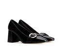Martha - Zapatillas de Piel Negras, vista 5