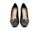 Martha - Zapatillas de Piel Negras, vista 7