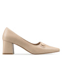 Mayra zapatillas de piel beige - vista 1