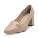 Mayra zapatillas de piel beige - vista 2