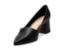 Mayra - Zapatillas de Piel Negras, vista 4
