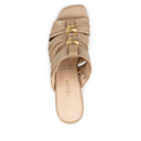 Mégara sandalia mule de piel beige - vista 5