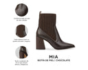 Mia - Botines de Piel Cafés, infografía