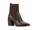 Mia - Botines de Piel Cafés, vista 2