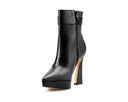 Mila - Botines de Piel Negros, vista 3