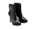 Mila - Botines de Piel Negros, vista 6