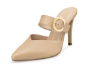 Milana - Zapatillas de Piel Beige, vista 2