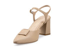 Olga - Zapatillas de Piel Beige, vista 3