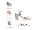 Olivia - Tacones de Piel Plata, infografía