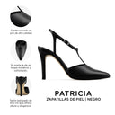 Infografía Patricia negro - detalles y medidas
