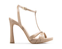 Paula - Tacones de Piel Beige, vista 1