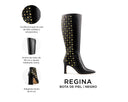 Regina - Botas de Piel Negras, infografía
