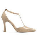 Reyna zapatillas de piel beige - vista 1