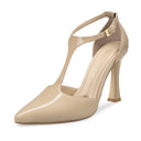 Reyna zapatillas de piel beige - vista 2