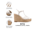 Rita - Alpargatas de Piel Blancas, infografía