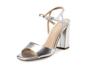 Roma - Tacones de Piel Plata, vista 2