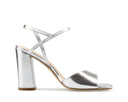 Roma - Tacones de Piel Plata, vista 4