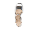 Roma - Tacones de Piel Plata, vista 5