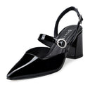 Salma zapatilla de tacón negro - vista 2